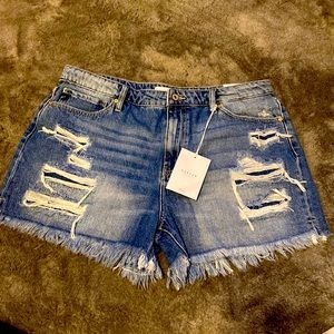 KanCan high waisted mom jean shorts